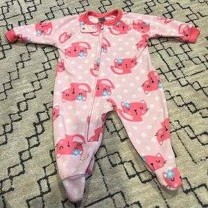 Gerber 6-9 M fleece footie pajamas